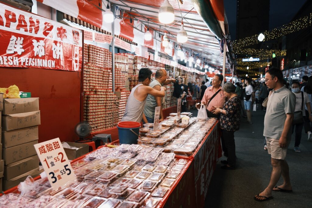 Stalls at Singapore Chinatown Lunar New Year Bazaar