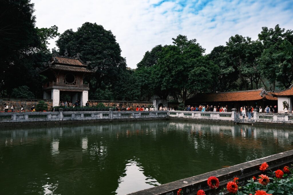 The First Courtyard, Temple of Literature, Hanoi, Vietnam.
